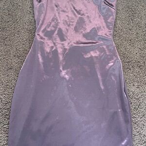 Windsor Purple Satin Mini Dress